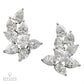 Spectra Fine Jewelry Emerald Cluster Diamond Halo Convertible Drop Earrings