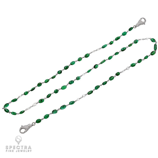 Spectra Fine Jewelry Emerald Convertible Matinee Necklace