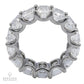 Spectra Fine Jewelry GIA Certified 15.27 Carat Emerald-Cut Diamond Eternity Band