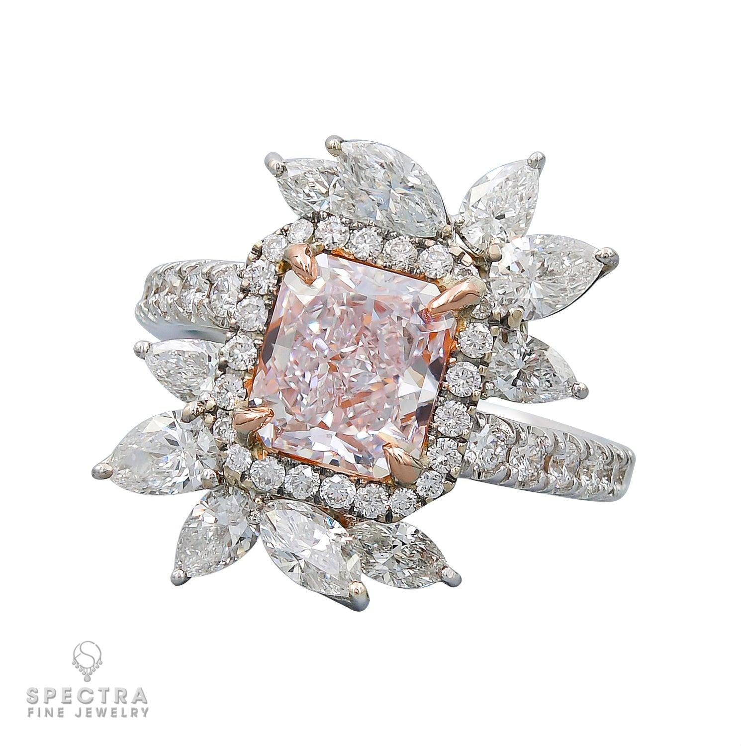 Spectra Fine Jewelry GIA Certified 2.63 Carat Pink Diamond Cocktail Ring