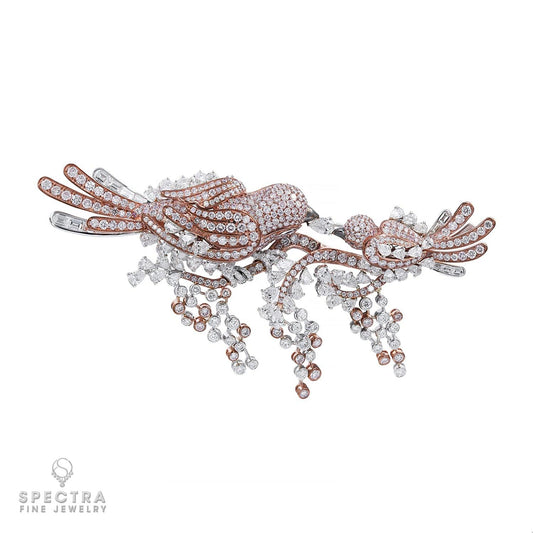 Spectra Fine Jewelry Mother Baby Bird Brooch