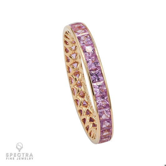 Spectra Fine Jewelry Pink Sapphire Eternity Band