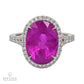 Spectra Fine Jewelry Platinum Certified 10.06ct Pink Sapphire Ring