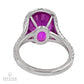 Spectra Fine Jewelry Platinum Certified 10.06ct Pink Sapphire Ring