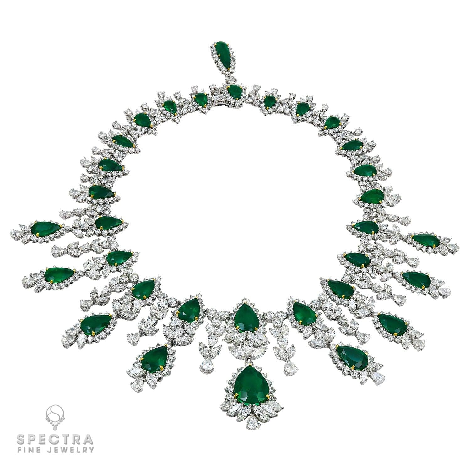 Spectra Fine Jewelry's Colombian Emerald and Diamond Demi Parure