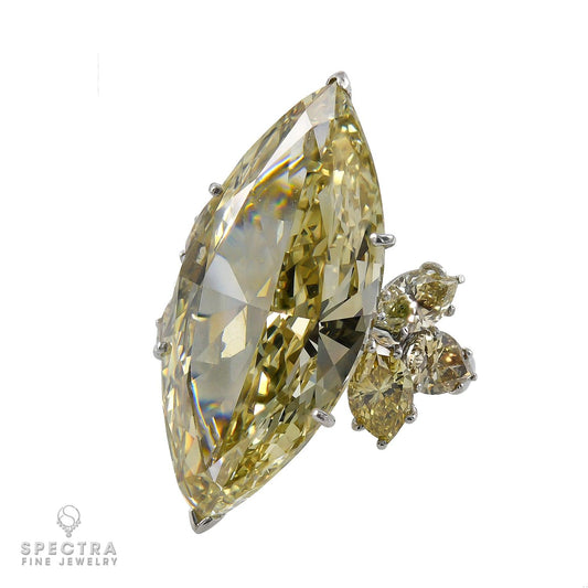 Spectra Fine Jewelry 32.16-Carat Marquise Fancy Diamond Ring