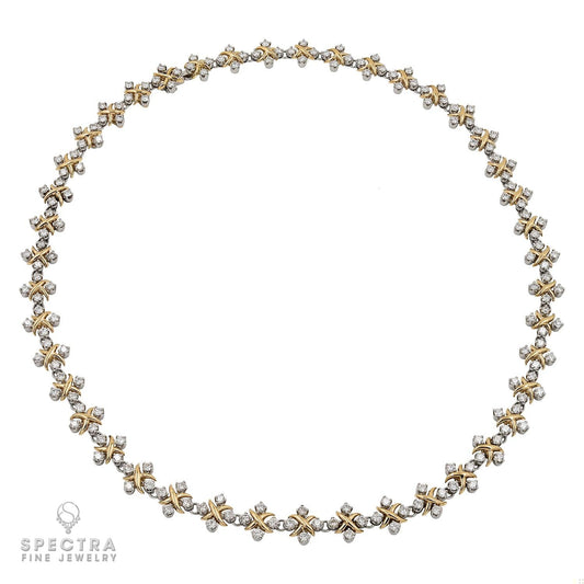 Tiffany & Co. Jean Schlumberger 'Lynn' Diamond Necklace