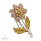Van Cleef & Arpels Fleur Colored Diamond Brooch, c.1990