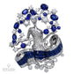 Van Cleef & Arpels Palais de la Chance 'Virgo' Brooch with Mystery-set Sapphires