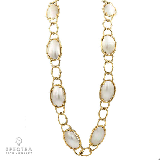 Van Cleef & Arpels Pearl Gold Vintage Necklace
