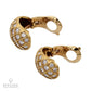 Van Cleef & Arpels Vintage Diamond Crosshatch Button Earrings