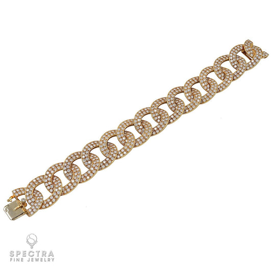 Signed Van Cleef & Arpels ‘Olympia’ Diamond Bracelet – French 1970s