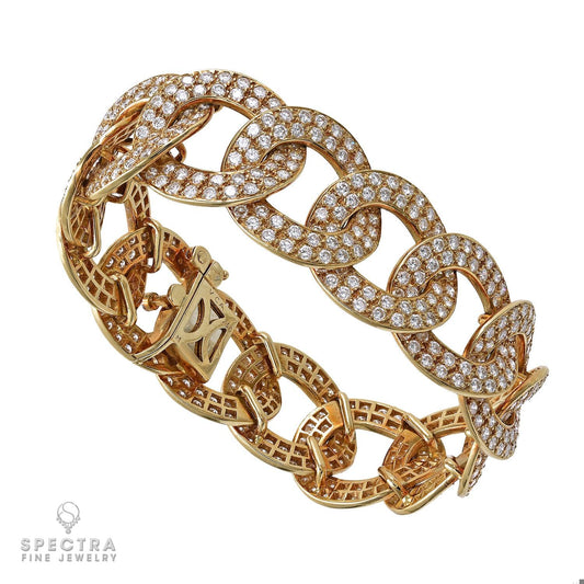 Signed Van Cleef & Arpels ‘Olympia’ Diamond Bracelet – French 1970s