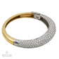 Van Cleef & Arpels Vintage Diamond Pave Bombe Bangle Bracelet