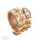 Diamond Yellow Enamel 18K Rose Gold Serpent Bracelet-Watch by Bulgari