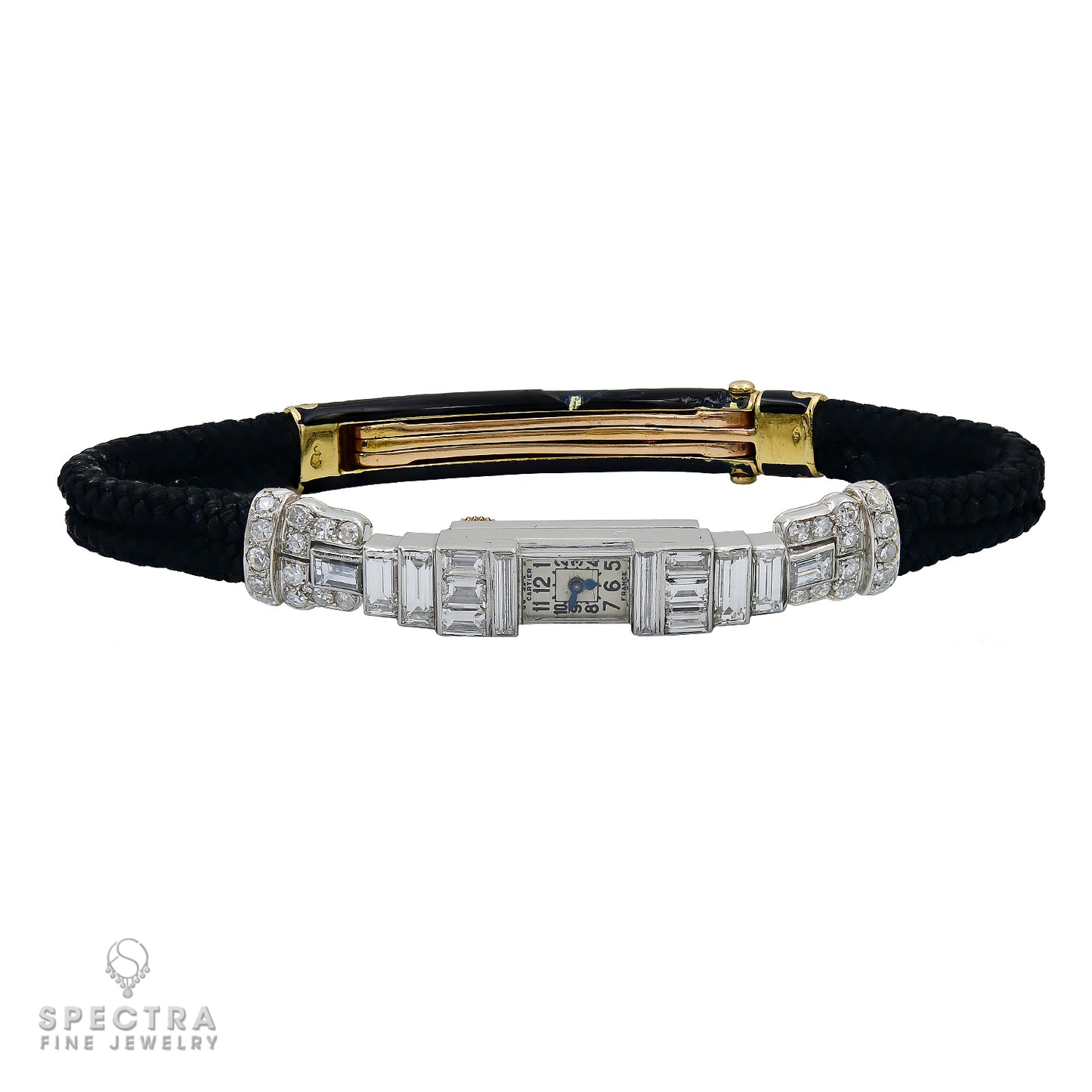 Art Deco Diamond Wristwatch by Cartier