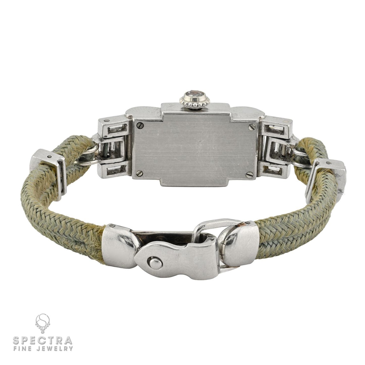 Cartier Vintage Platinum & 3.00ctw Diamond Watch | Rockefeller Provenance