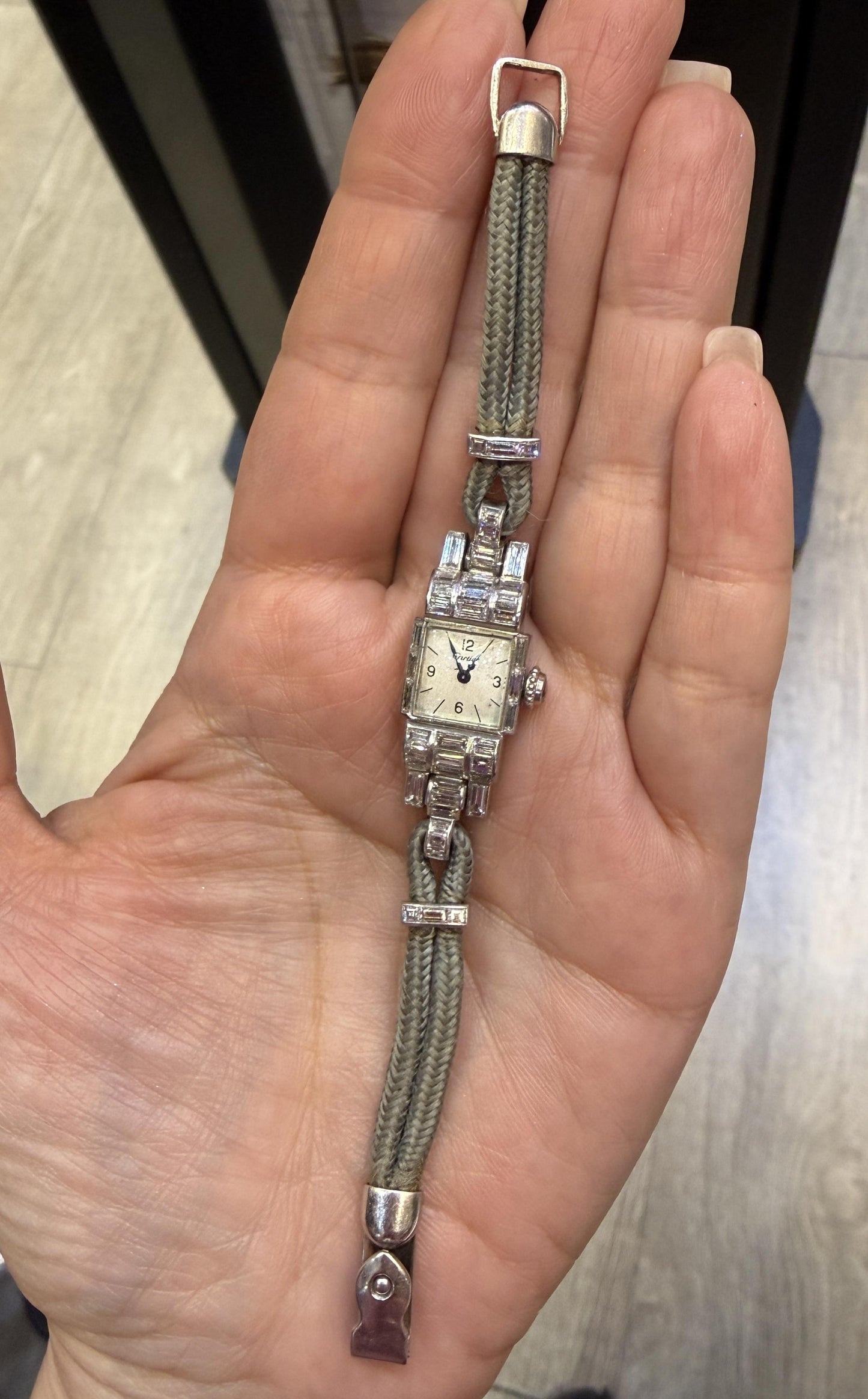 Cartier Vintage Platinum & 3.00ctw Diamond Watch | Rockefeller Provenance