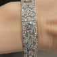 French Art Deco Diamond Buckle Link Bracelet