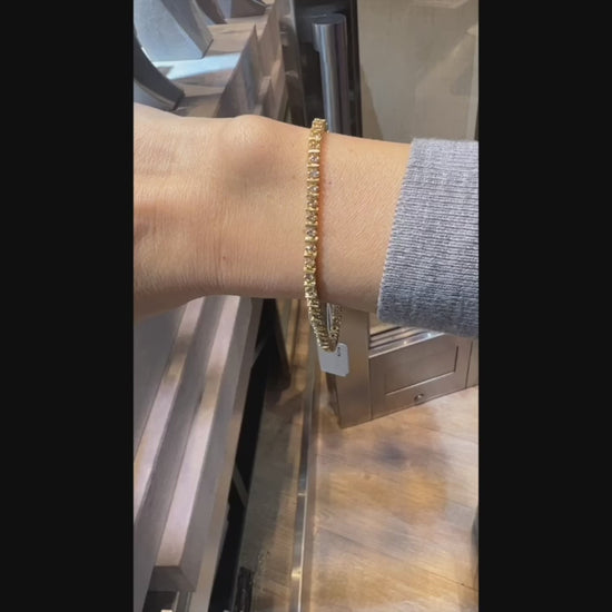 2.50 ct Diamond Tennis Bracelet in 14K Yellow Gold – Spectra Fine Jewelry