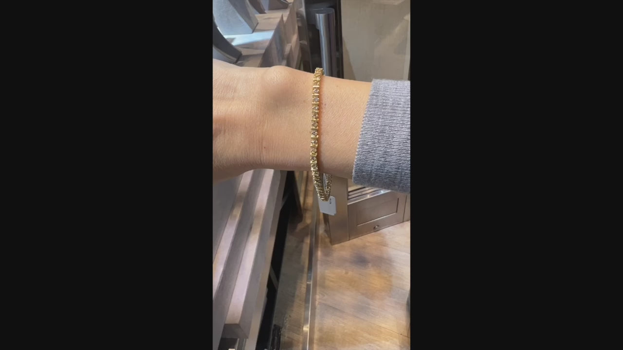 2.50 ct Diamond Tennis Bracelet in 14K Yellow Gold – Spectra Fine Jewelry