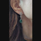 Art Deco Emerald Diamond Drop Earrings