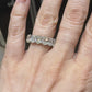 Oval Diamond Eternity Ring in Platinum, 7.70 Carats