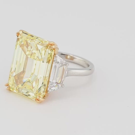 20.02ct Fancy Intense Yellow Diamond Ring |Spectra Fine Jewelry