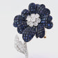 Van Cleef & Arpels Mystery-set Sapphire Diamond Flower Brooch