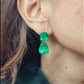 Spectra Fine Jewelry Colombian Emerald Classic Drop Earrings 31.88ct