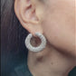 18.19 carats Diamond Pavé Earrings