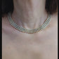 Harry Winston Three Row Diamond and 18kt Yellow Gold Choker