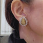 Van Cleef & Arpels Yellow and White Diamond Flower Earrings