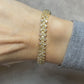 Yellow Gold Diamond Three-Row Tennis Bracelet 4.05ct