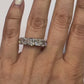 Spectra Fine Jewelry 10.25ct Cushion Diamond Platinum Eternity Wedding Band