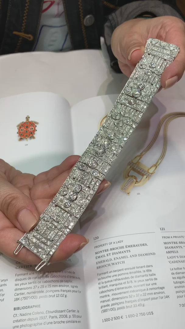 Art Deco Diamond and Platinum Bracelet