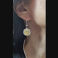 Spectra Fine Jewelry Yellow Diamond Halo Drop Earrings