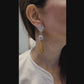 Spectra Fine Jewelry White Yellow Diamond Pave Drop Earrings 29.86ct