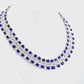 Bulgari Sapphire and Diamond Basketweave Necklace