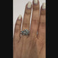 The Tiffany Three Stone Engagement Ring with Baguette Side Stones and Wedding Ba