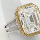 25.14 ct. Emerald-Cut Diamond Gold Ring