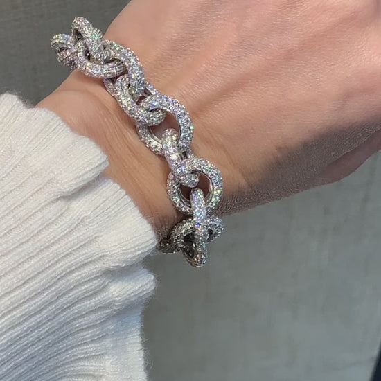 Diamond Pave Chain Link Bracelet | Spectra Fine Jewelry