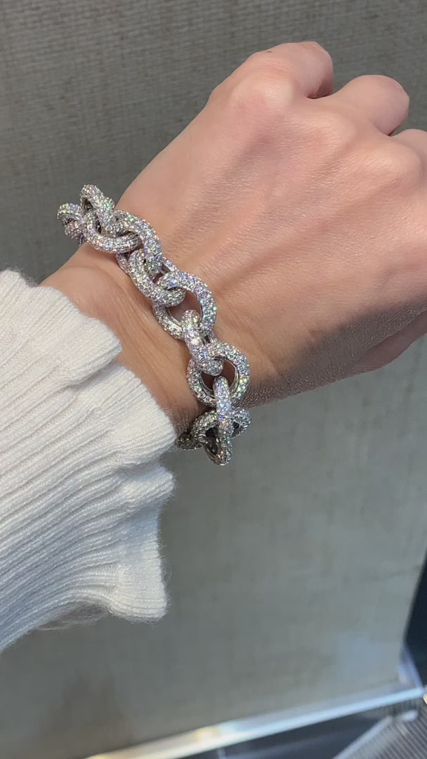 Diamond Pave Chain Link Bracelet | Spectra Fine Jewelry