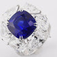 10.88ct Kashmir Sapphire & Diamond Ring, GIA Certified, 18k White Gold