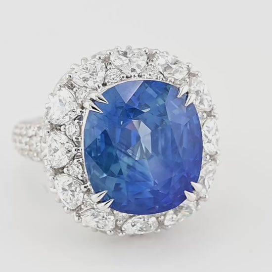 Spectra Fine Jewelry 20.35 ct. Kashmir Sapphire & Diamond Ring -video