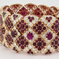 Cartier 'Mexico' Ruby Diamond Bracelet: Timeless Elegance in 18k Gold – Vintage