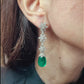 Spectra Fine Jewelry Diamond Emerald Drop Earrings