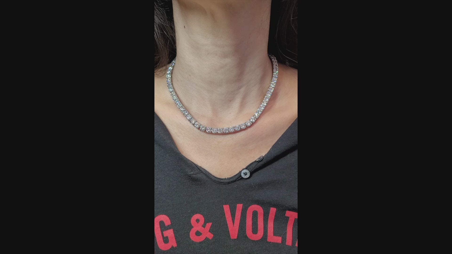 Spectra Fine Jewelry 47.60ct Diamond Tennis Necklace