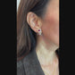 Van Cleef & Arpels Vintage Ruby Diamond Halo Earrings