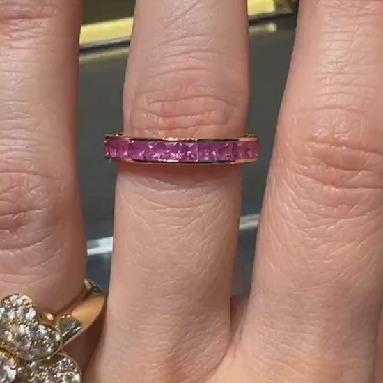 Spectra Fine Jewelry Pink Sapphire Eternity Band